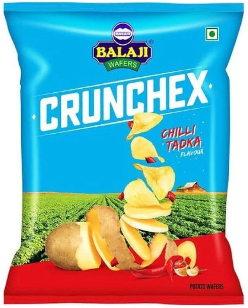 Balaji Crunchex Chilli Tadka Wafers