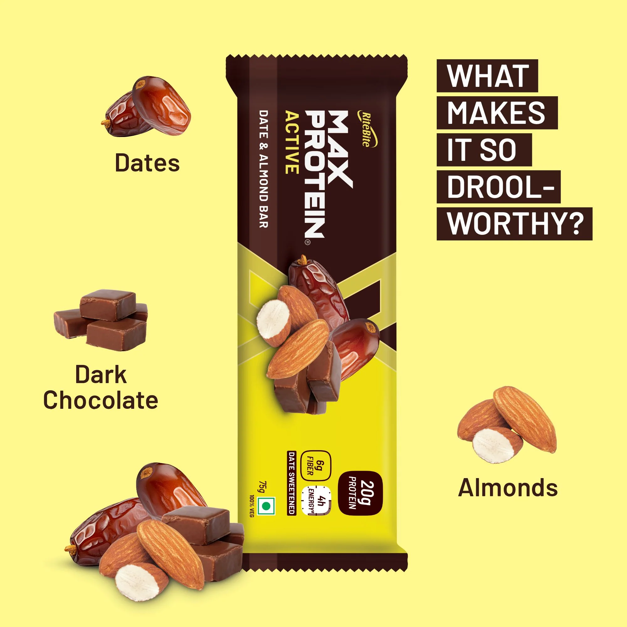 Max Protein Date & Almond Bar