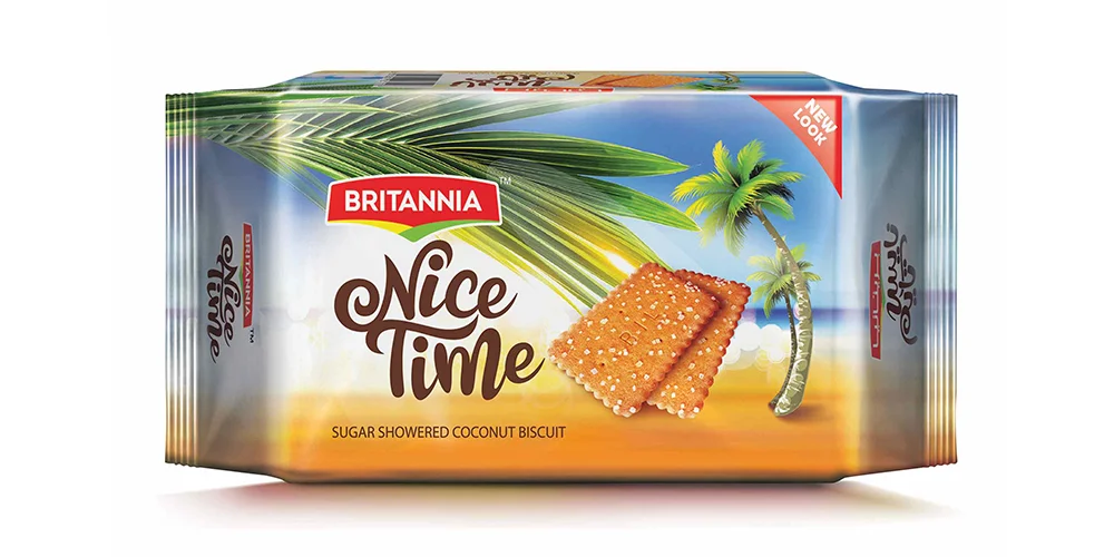 Nice time sugar showered coconut biscuit